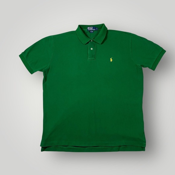 Polo by Ralph Lauren vintage Men's Green Polo Shirt Classic Fit - Picture 1 of 9